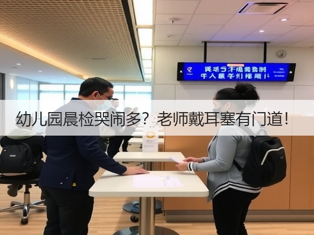 幼儿园晨检哭闹多?老师戴耳塞有门道!(图3) 幼儿园晨检哭闹多?老师戴耳塞有门道!(图3)