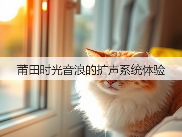 莆田时光音浪的扩声系统体验(图3)