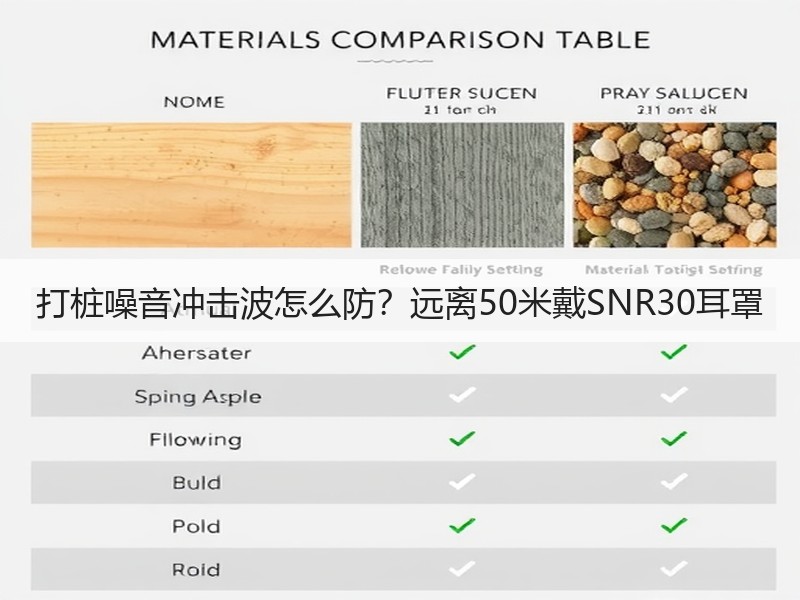 打桩噪音冲击波怎么防？远离50米戴SNR30耳罩