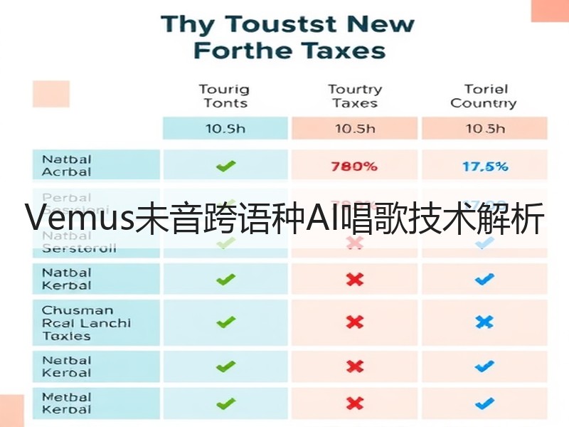 Vemus未音跨语种AI唱歌技术解析