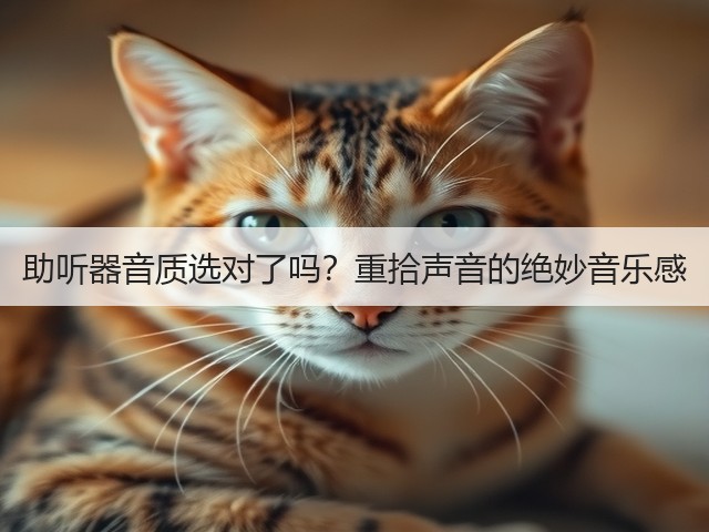 助听器音质选对了吗?重拾声音的绝妙音乐感(图1) 助听器音质选对了吗?重拾声音的绝妙音乐感(图1)