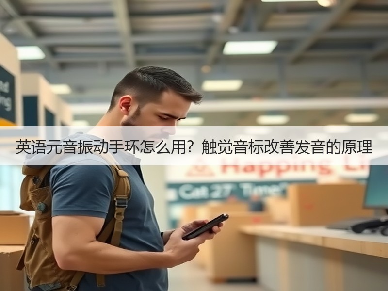 英语元音振动手环怎么用？触觉音标改善发音的原理