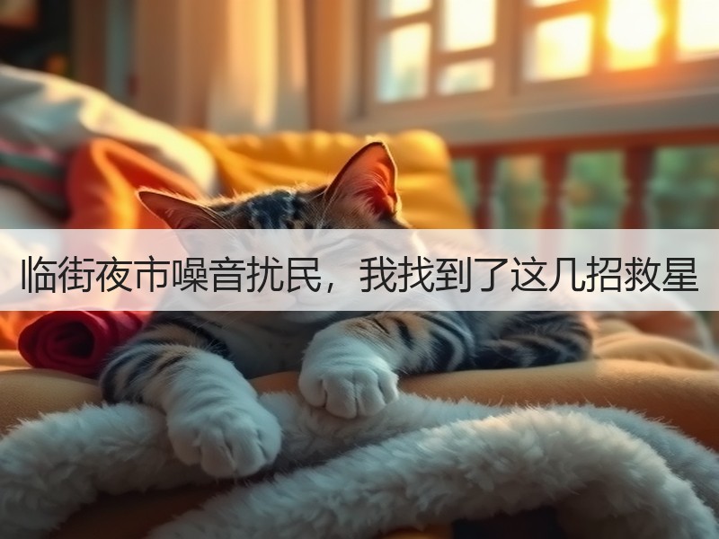 临街夜市噪音扰民，我找到了这几招救星