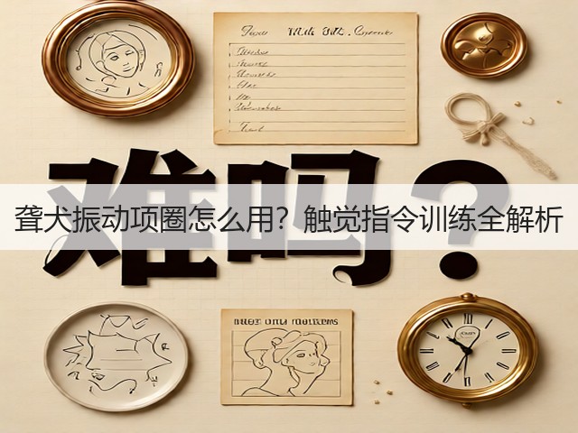 聋犬振动项圈怎么用？触觉指令训练全解析(图3)