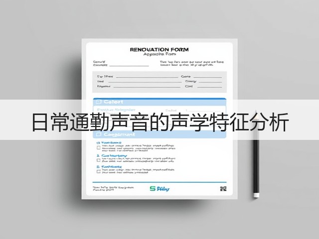 日常通勤声音的声学特征分析(图2) 日常通勤声音的声学特征分析(图2)