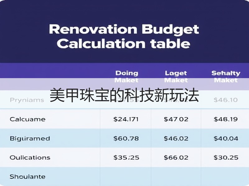 美甲珠宝的科技新玩法