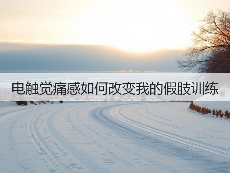 电触觉痛感如何改变我的假肢训练
