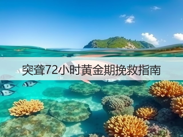 突聋72小时黄金期挽救指南(图2) 突聋72小时黄金期挽救指南(图2)