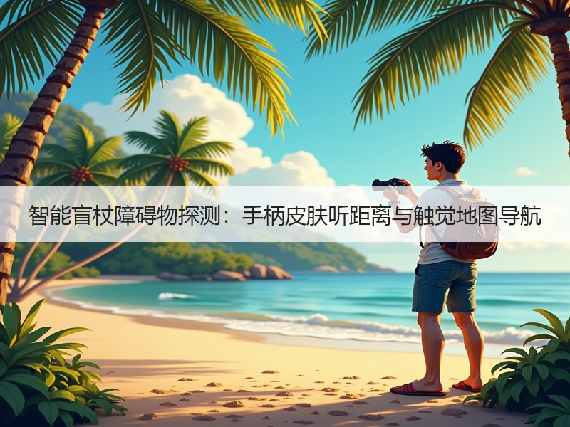 智能盲杖障碍物探测：手柄皮肤听距离与触觉地图导航