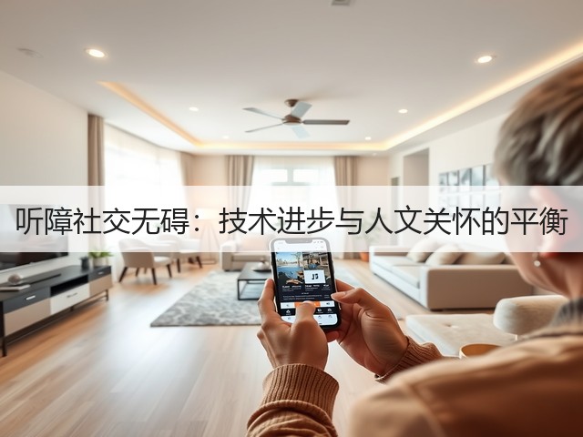 听障社交无碍:技术进步与人文关怀的平衡(图1) 听障社交无碍:技术进步与人文关怀的平衡(图1)