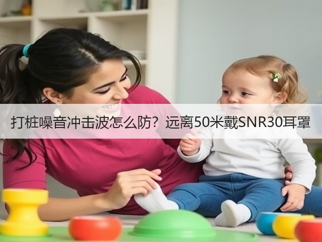 打桩噪音冲击波怎么防？远离50米戴SNR30耳罩(图1)