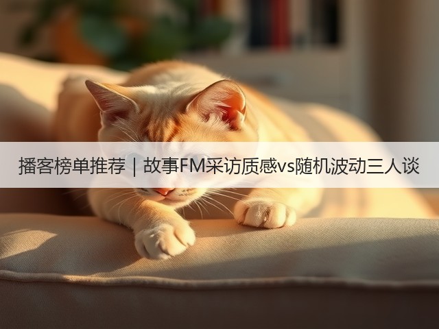 播客榜单推荐|故事FM采访质感vs随机波动三人谈(图3) 播客榜单推荐|故事FM采访质感vs随机波动三人谈(图3)