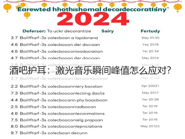 酒吧护耳:激光音乐瞬间峰值怎么应对?(图2) 酒吧护耳:激光音乐瞬间峰值怎么应对?(图2)