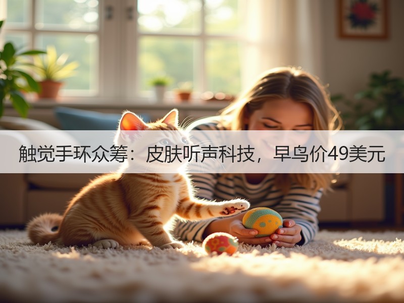 触觉手环众筹：皮肤听声科技，早鸟价49美元