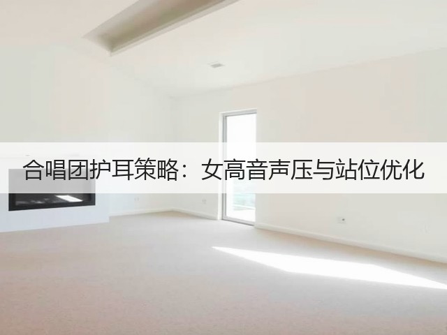 合唱团护耳策略:女高音声压与站位优化(图1) 合唱团护耳策略:女高音声压与站位优化(图1)