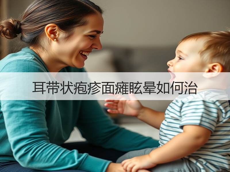 耳带状疱疹面瘫眩晕如何治