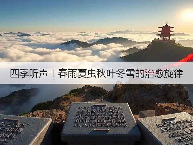 四季听声|春雨夏虫秋叶冬雪的治愈旋律(图1) 四季听声|春雨夏虫秋叶冬雪的治愈旋律(图1)