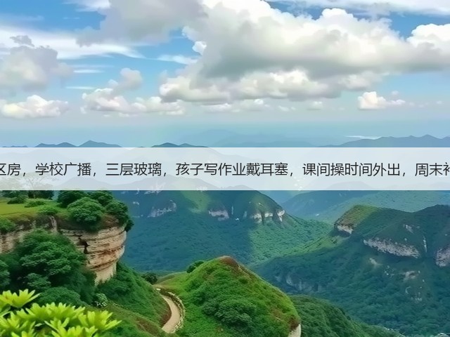 学区房,学校广播,三层玻璃,孩子写作业戴耳塞,课间操时间外出,周末补觉(图2) 学区房,学校广播,三层玻璃,孩子写作业戴耳塞,课间操时间外出,周末补觉(图2)