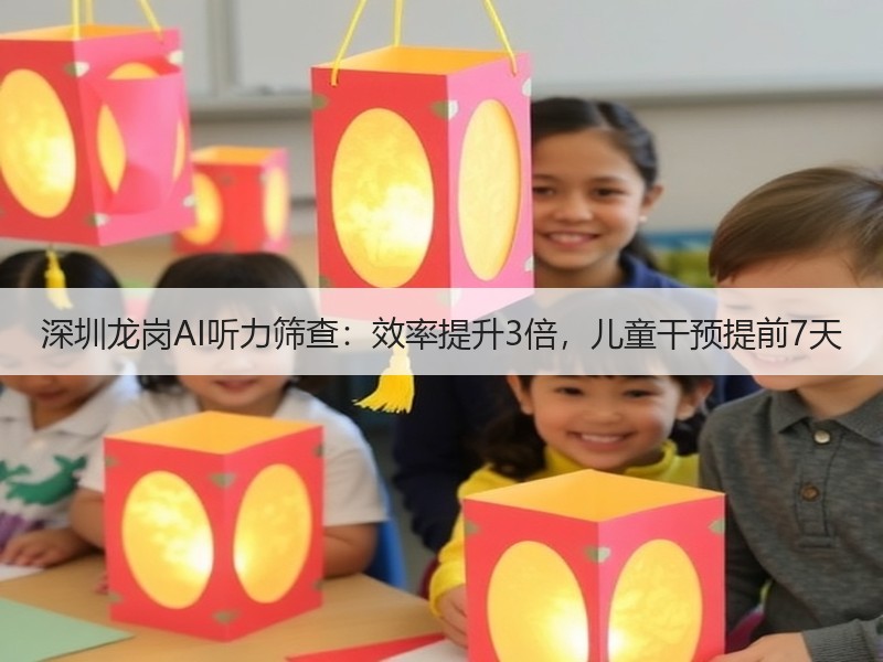 深圳龙岗AI听力筛查：效率提升3倍，儿童干预提前7天