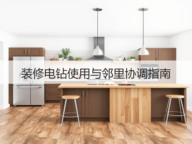 装修电钻使用与邻里协调指南