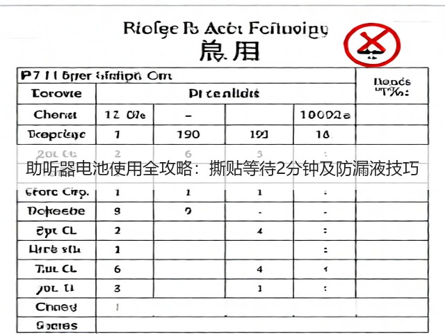 助听器电池使用全攻略：撕贴等待2分钟及防漏液技巧(图2)