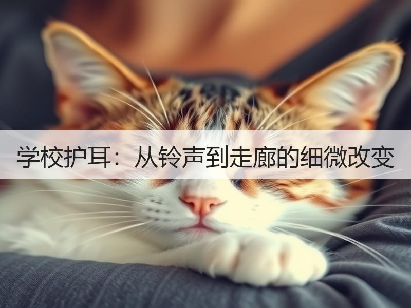 学校护耳：从铃声到走廊的细微改变