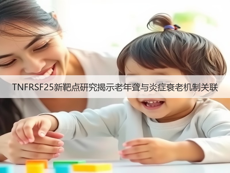 TNFRSF25新靶点研究揭示老年聋与炎症衰老机制关联