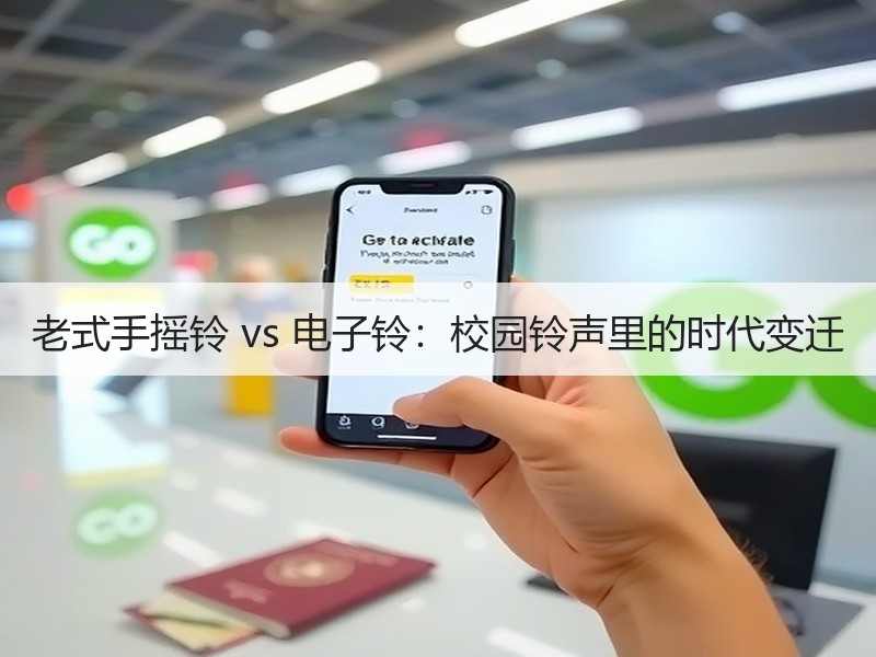 老式手摇铃 vs 电子铃：校园铃声里的时代变迁