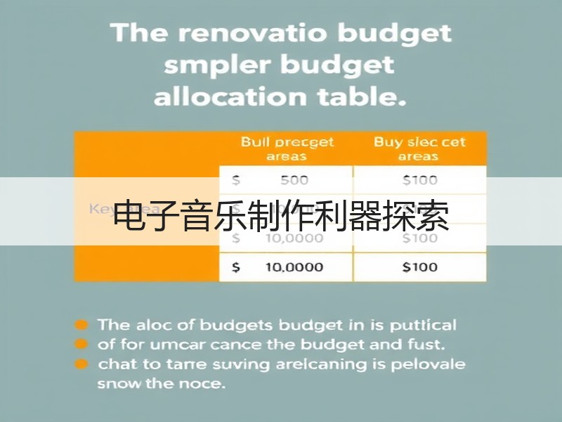 电子音乐制作利器探索
