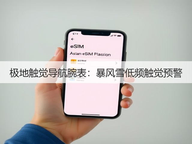 极地触觉导航腕表:暴风雪低频触觉预警(图1) 极地触觉导航腕表:暴风雪低频触觉预警(图1)