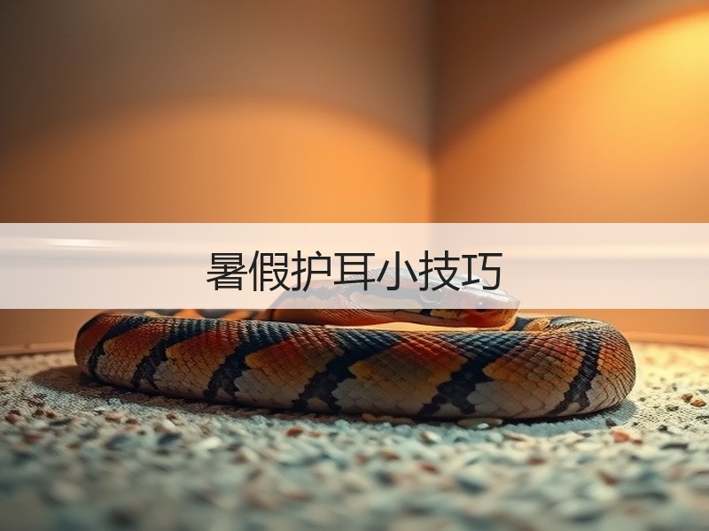 暑假护耳小技巧